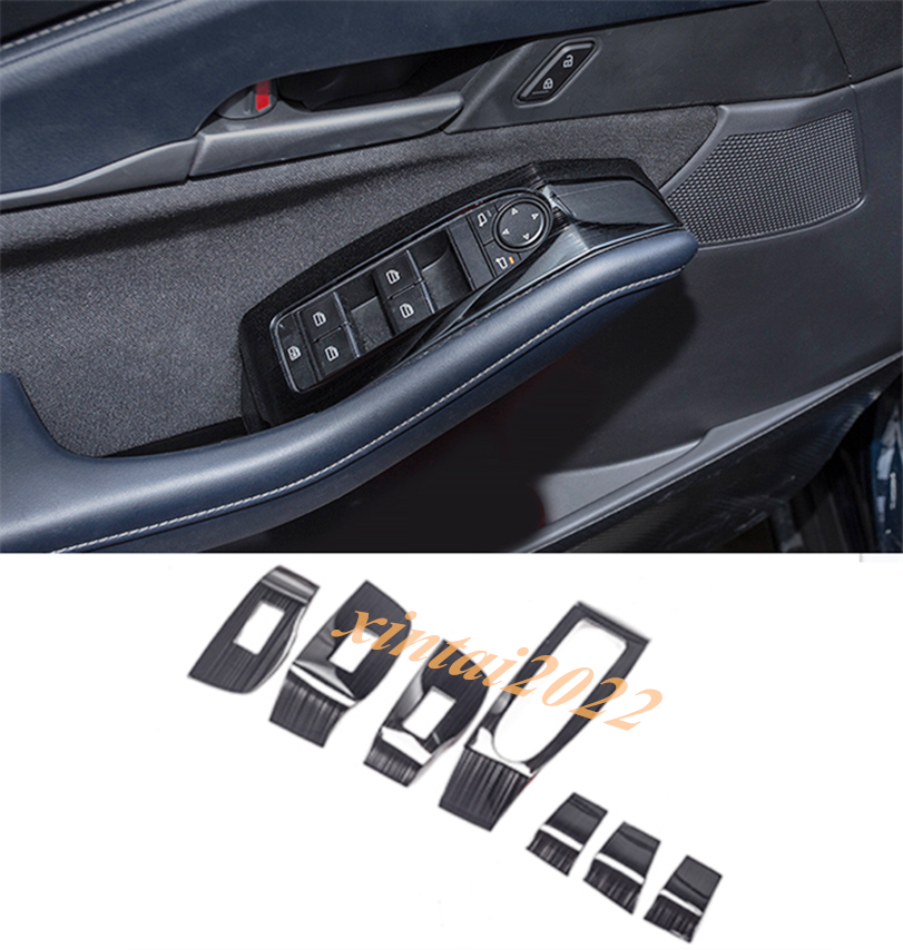 for Mazda CX-30 2020 2021 2022 Black titanium Car Interior Kit Cover Trim 28Pcs