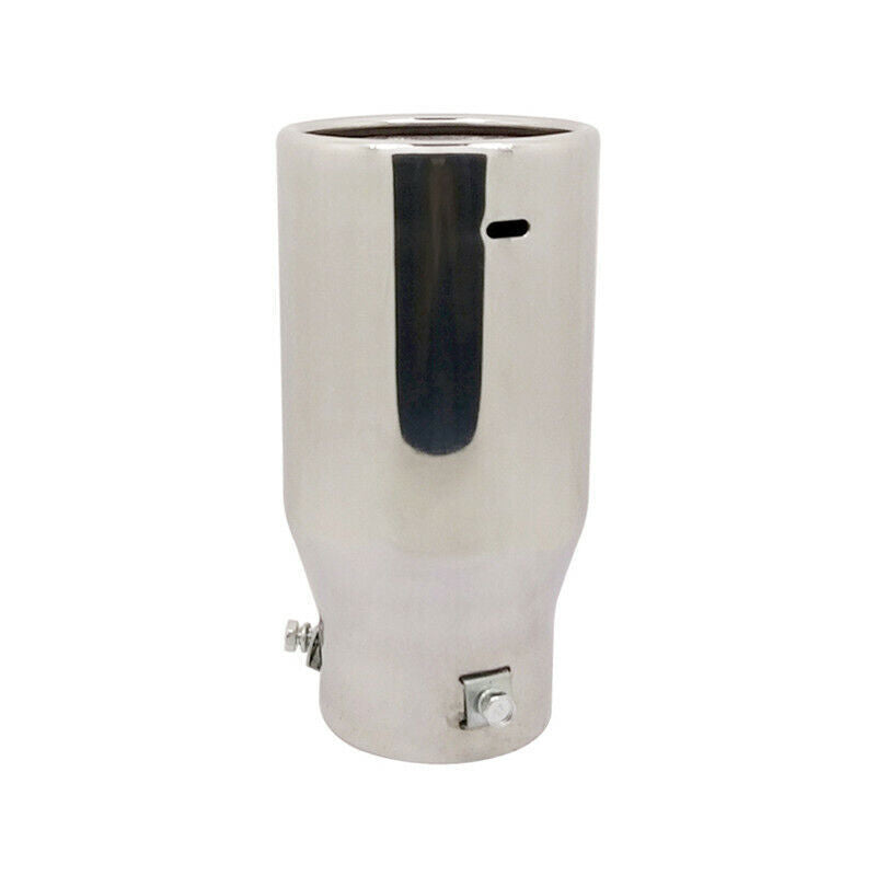 1Pcs Car Exhaust Pipe Tip Muffler Steel Stainless Trim Tail Tube Stainless Steel