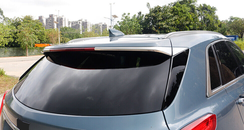 4P Chrome Steel Rear Wing Side Spoiler Strip Cover Trim for Cadillac XT5 2017-24
