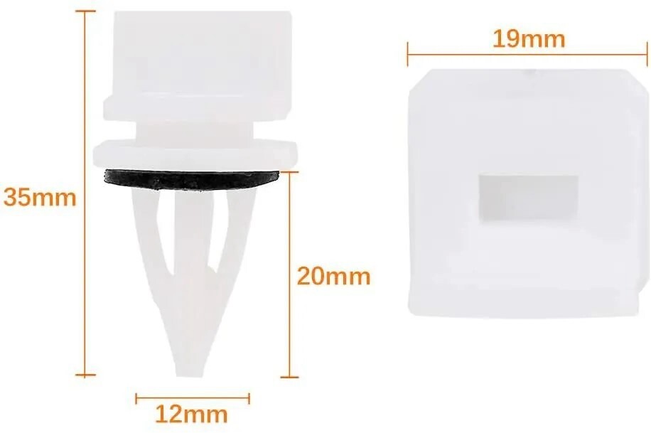 30pcs Rocker Panel Moulding Clips Screw Clamp for Honda for Acura 91513-SM4-000