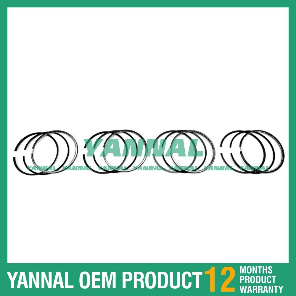 4 new S05D Piston Ring Kits (STD) for Hino Diesel Engines