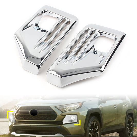 Chrom Front Nebelscheinwerfer Blinker Abdeckung for Toyota RAV4 Adventure 19-20