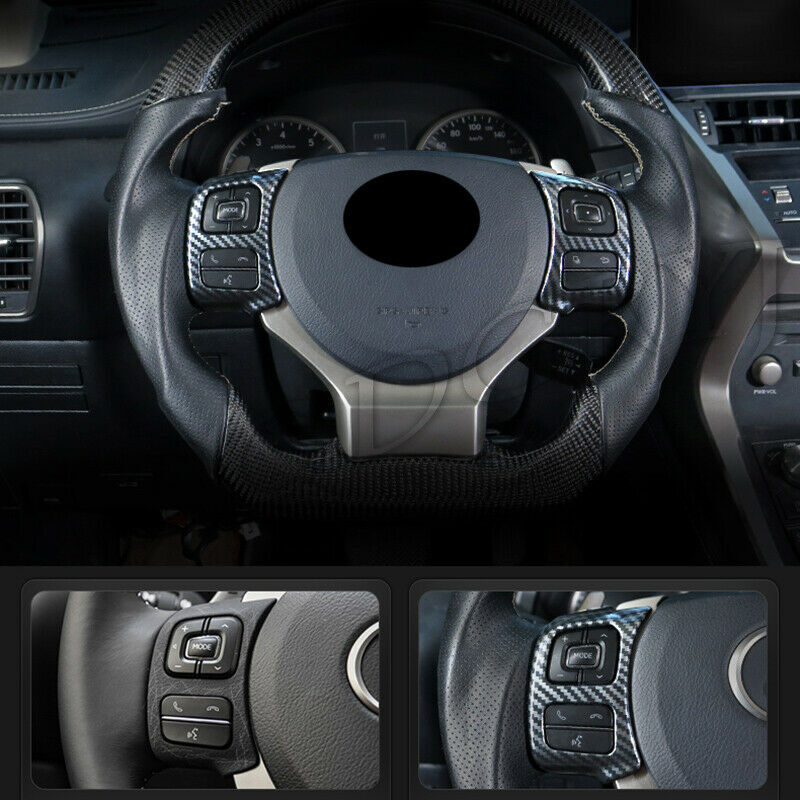 Carbon Look Steering Wheel Moulding Cover Trim for LEXUS NX200T 300H 300 15-2021