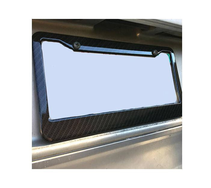 Suitable for Honda license plate frame cover cap rear boot trunk black carbon fiber