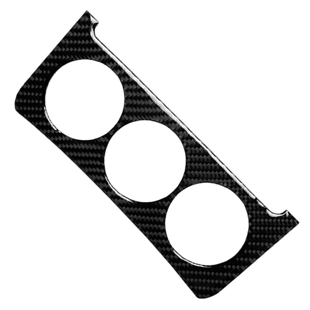 Carbon Fiber Central Console Dashboard Knob Cover Trim for Nissan 350z 2003-2009