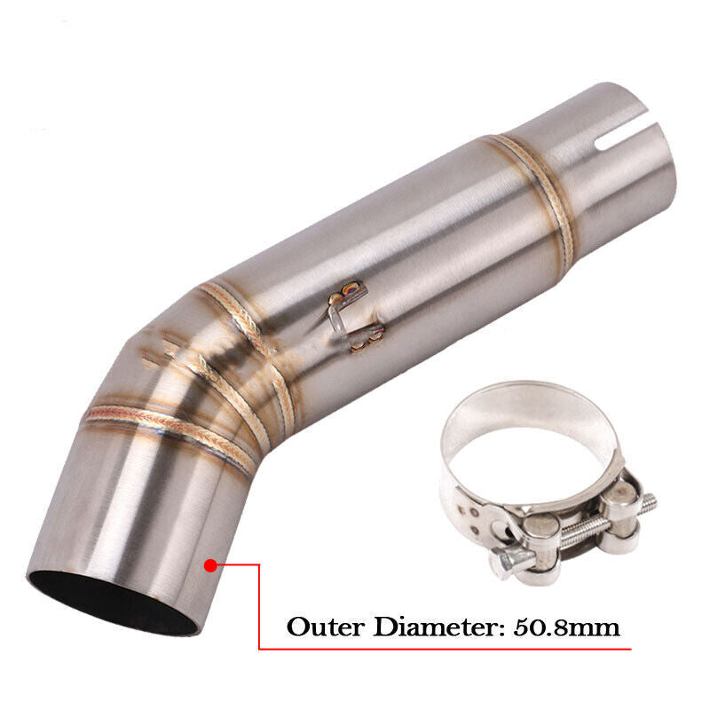 Motorcycle for Suzuki GSXR 750 600 Exhausts Mid Link Pipe Slip On 51mm Muffler