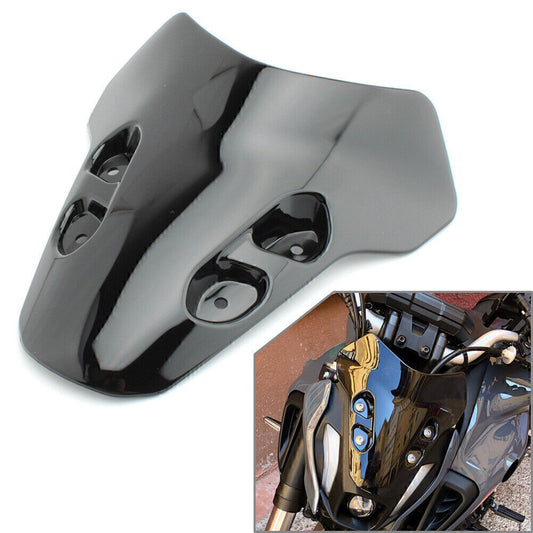 Motorbike Windshield Wind Deflector Windscreen Black for Yamaha MT07 2021-2022