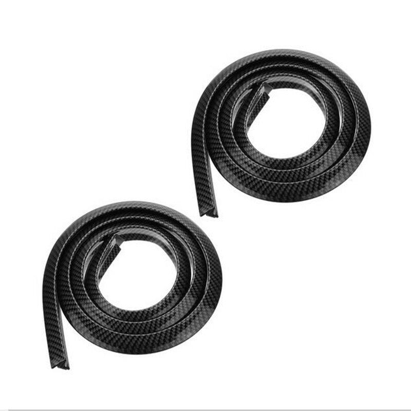 Car Carbon Fiber Wheel Fender Flare Extension Lip Anti-Scratch Soft Strip Fender