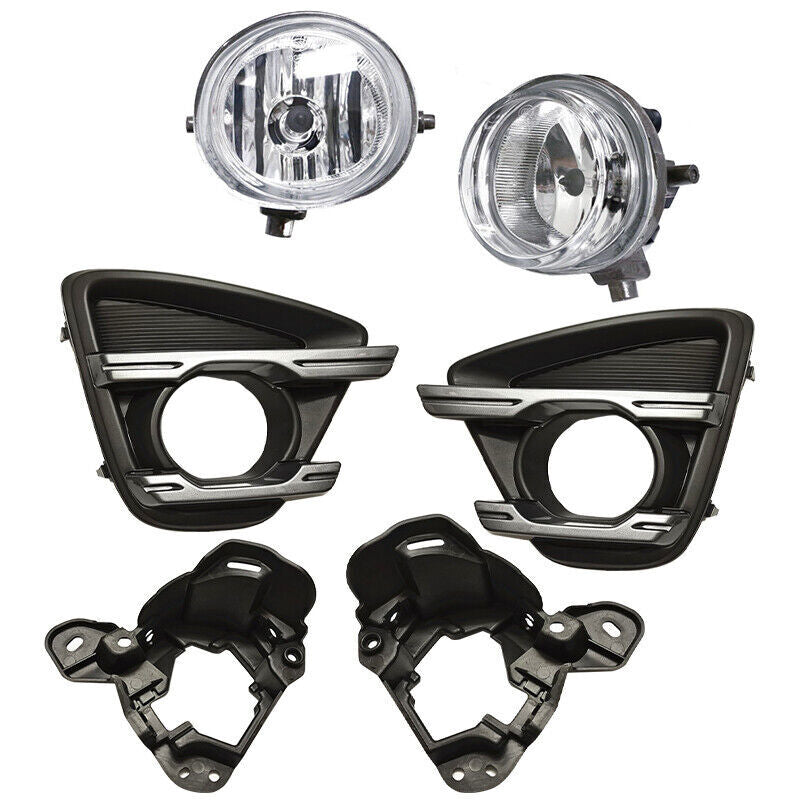 6PCS for Mazda CX-5 2013 2014-2016 Fog Lamp+Fog lamp Cover +Fog Light Bracket