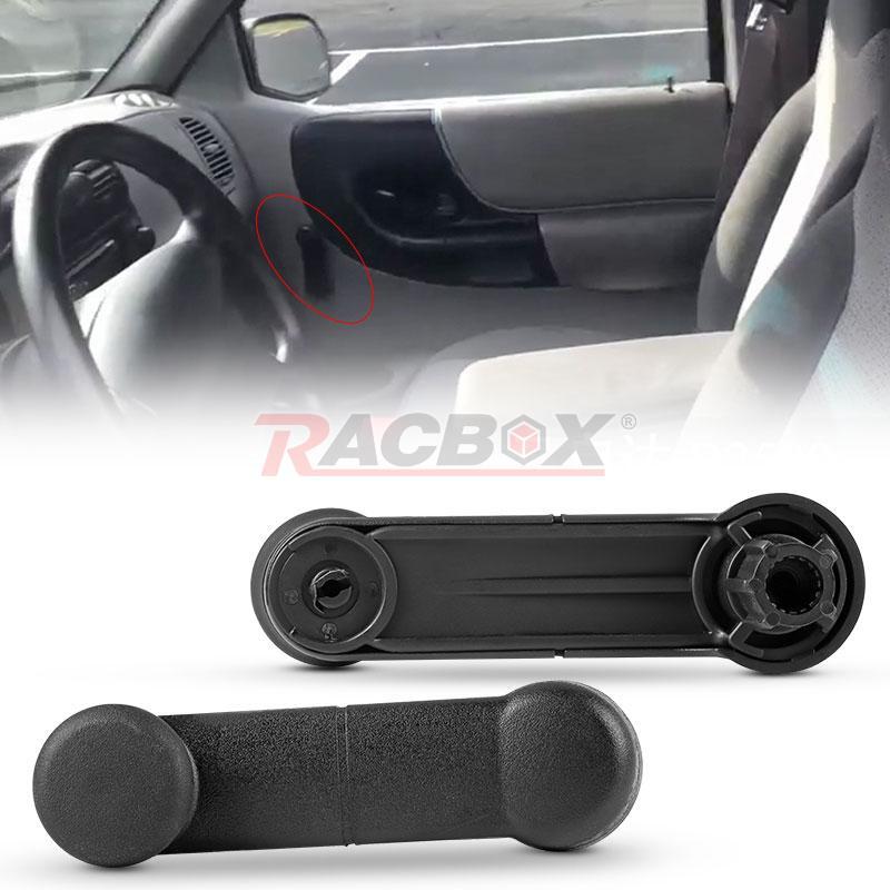 1Pair Inside Manual Window Crank Handles Black for 1997-2014 for Ford F150 F250 F350