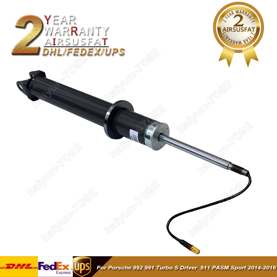 1x for Porsche 992 991 Turbo 911 PASM Sport 2014-2016 Rear Shock Struts w/EDC