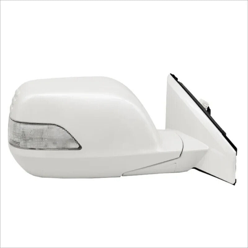 A pair of 9-inch white door side mirrors with turn signal heating for 2007-2011 for Honda CRV.