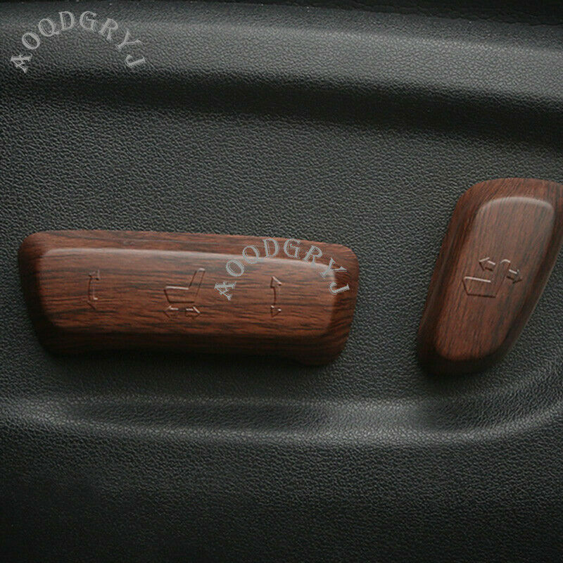 Wood Grain for Seat Adjustment Button Cover Trim 4X for Toyota Prado FJ150 2010-2021