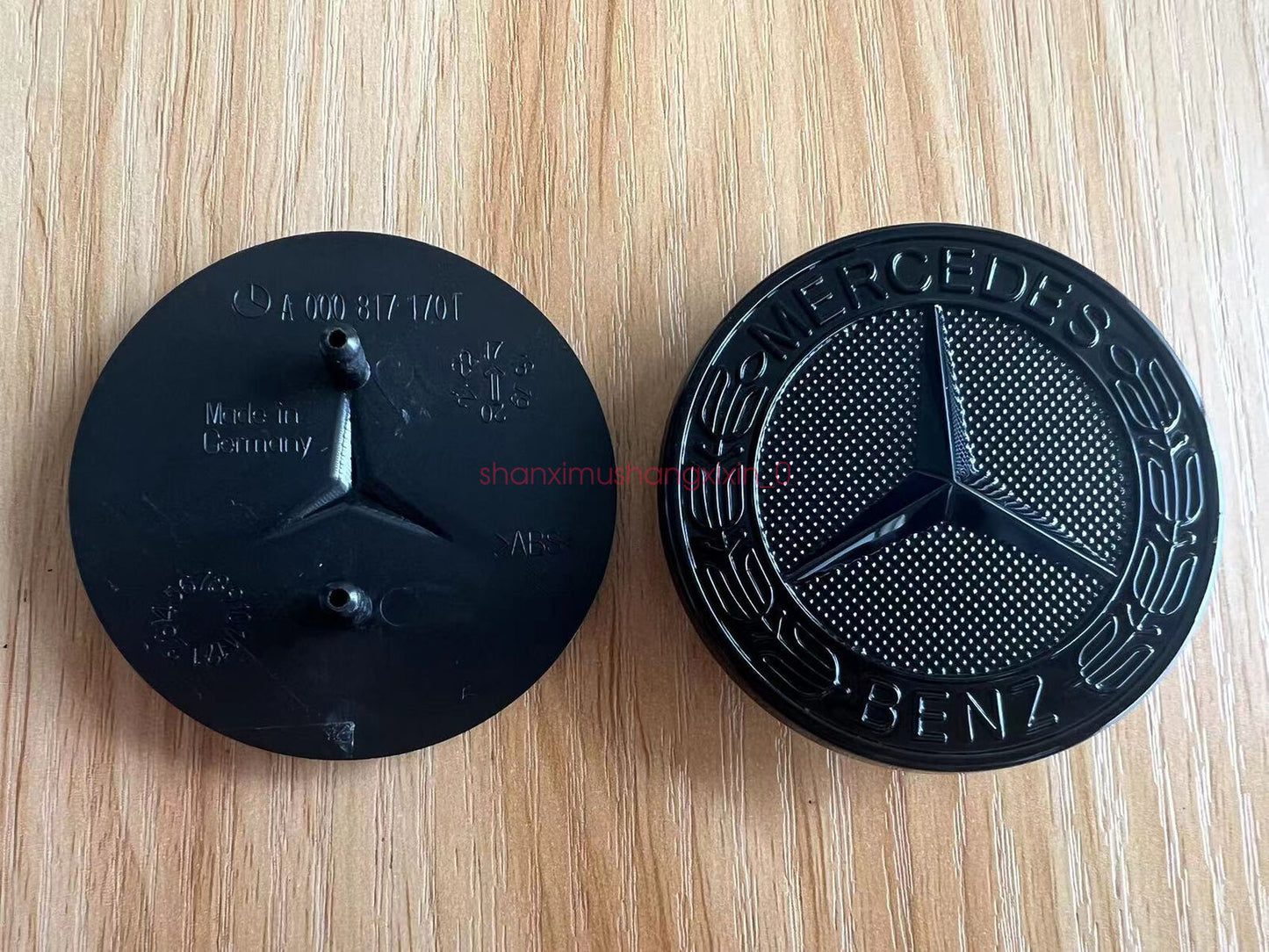 A0008171701 Suitable for Mercedes-Benz CLK CLS E ML GL Front Cover Badge with Black Embroidered Embroidery