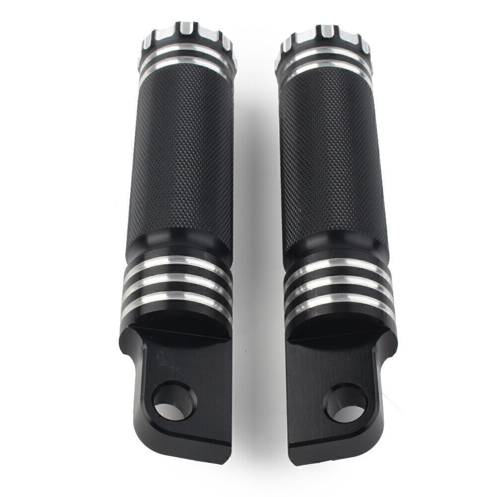 Male Mounts Footrest Footpeg Pedal Foot Pegs Rest Fit for Harley Davidson Bike Black