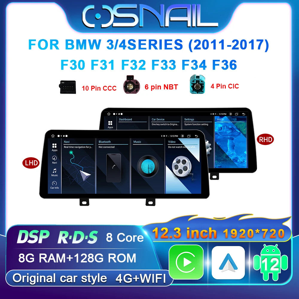 Car Radio for BMW 3 4 Series F30 F31 F32 F34 F36 2011-2017 Video Player GPS Navi