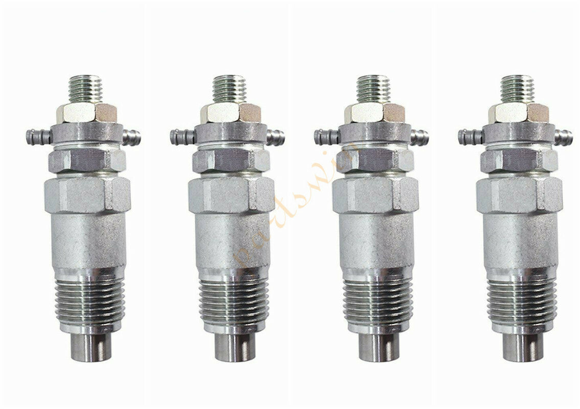 4-pack of fuel injector nozzles suitable for Kubota D1302, D1402, V1702, and V1902 engines. 15271-53000