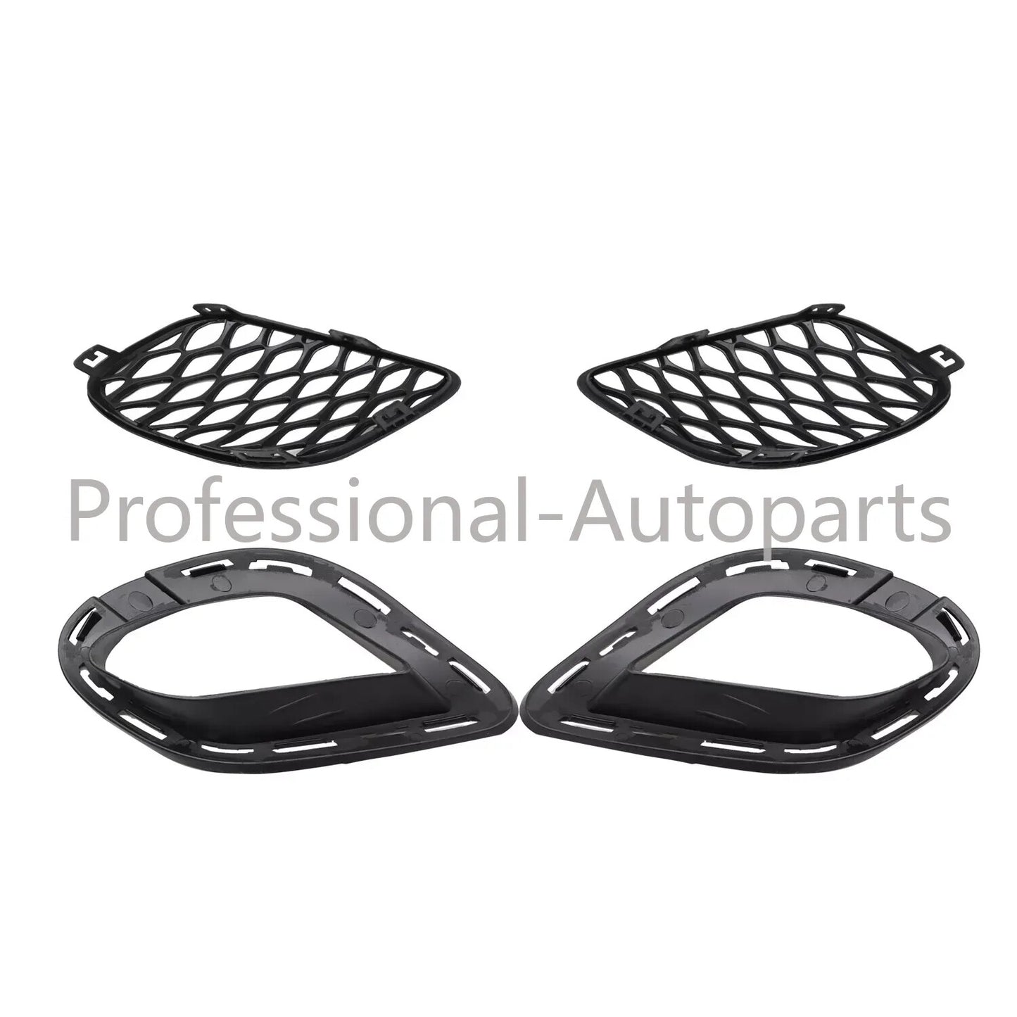 4-piece set of impact-resistant fog light cover covers and brackets for Dodge chargers 2015-2020