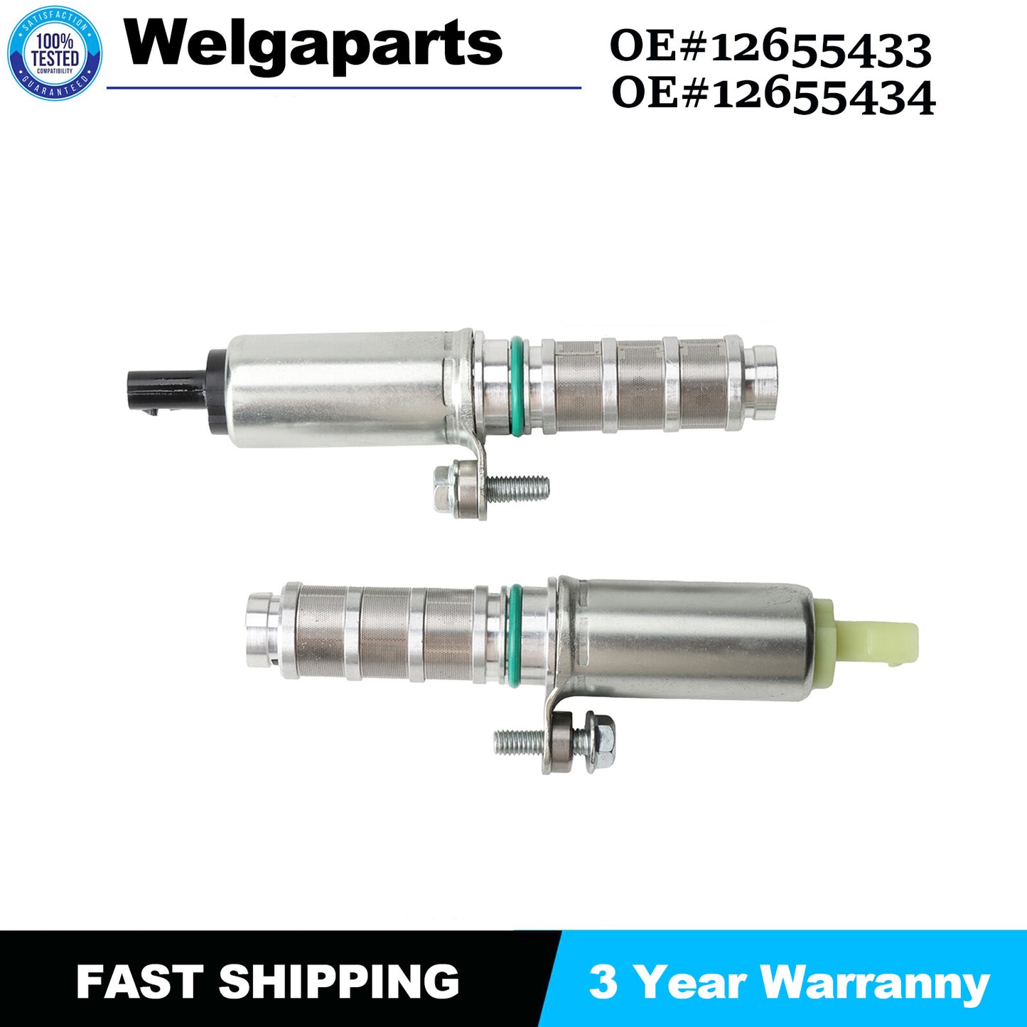 2x12655434 for CADILLAC for CHEVROLET IntakeExhaust Camshaft Position VVT Solenoid