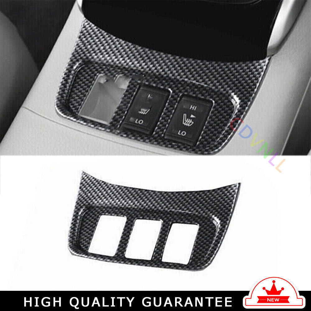 for Seat Memory Button Frame Cover Trim Fit for Nissan Sentra 2016-2019 Carbon Fiber