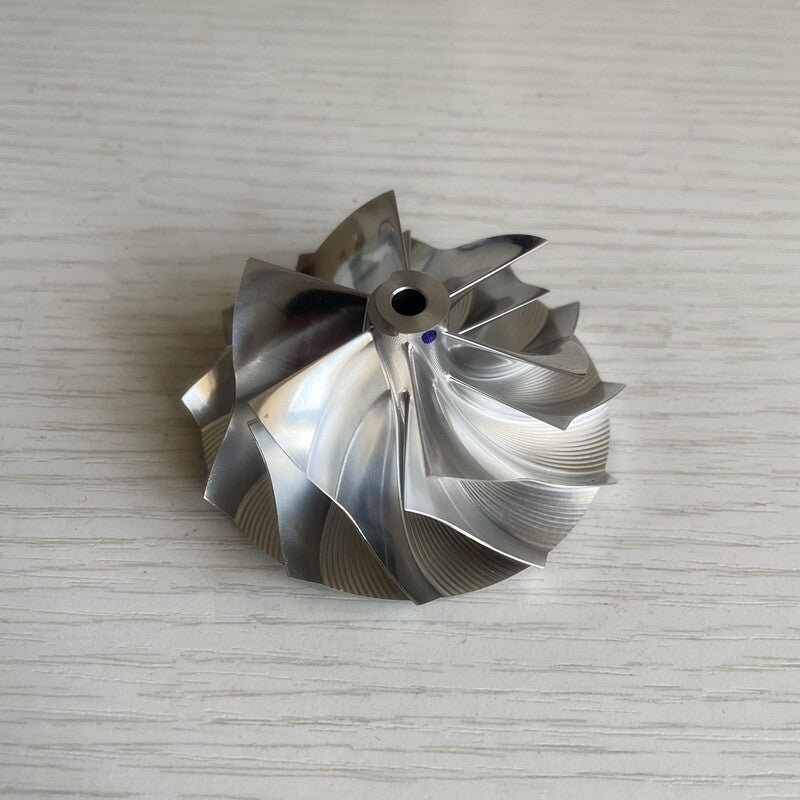K04 49.50/63.00 mm 6+6 Blade High-Performance Turbine Billet Compressor Wheel