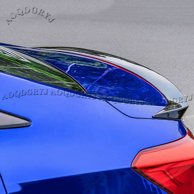 1P Glossy Black Rear Trunk Lip Spoiler Wing for Honda Accord Sedan 2018-2021