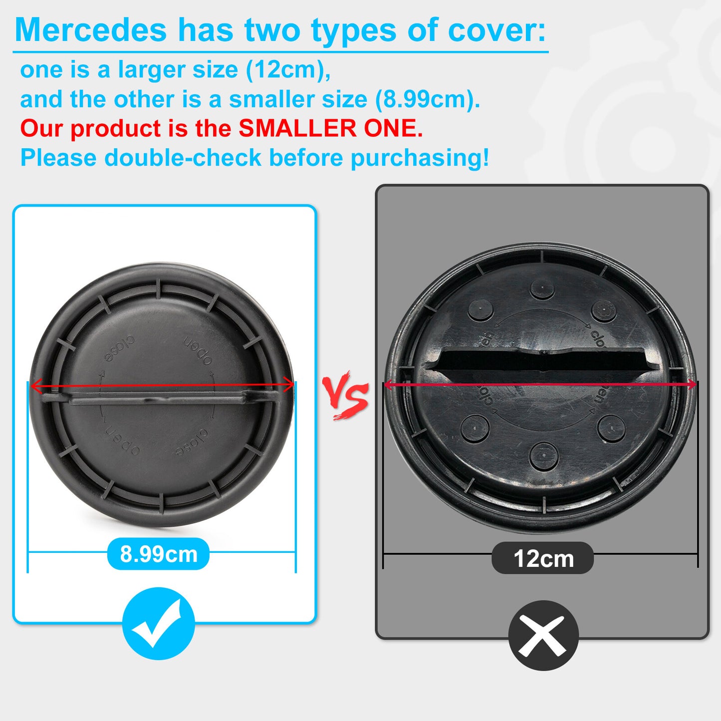 1PC 3.54 1305219122 Headlight Dust Cover Cap for Mercedes Benz W204 W171 W222