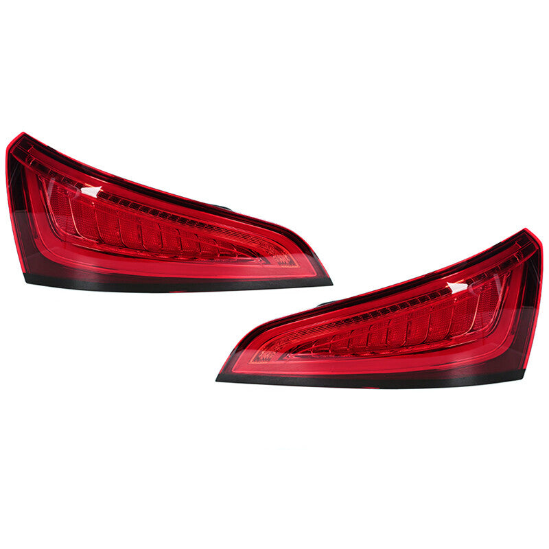 A pair of taillights with rear brake and stop lights applicable to for Audi Q5 2013-2017.