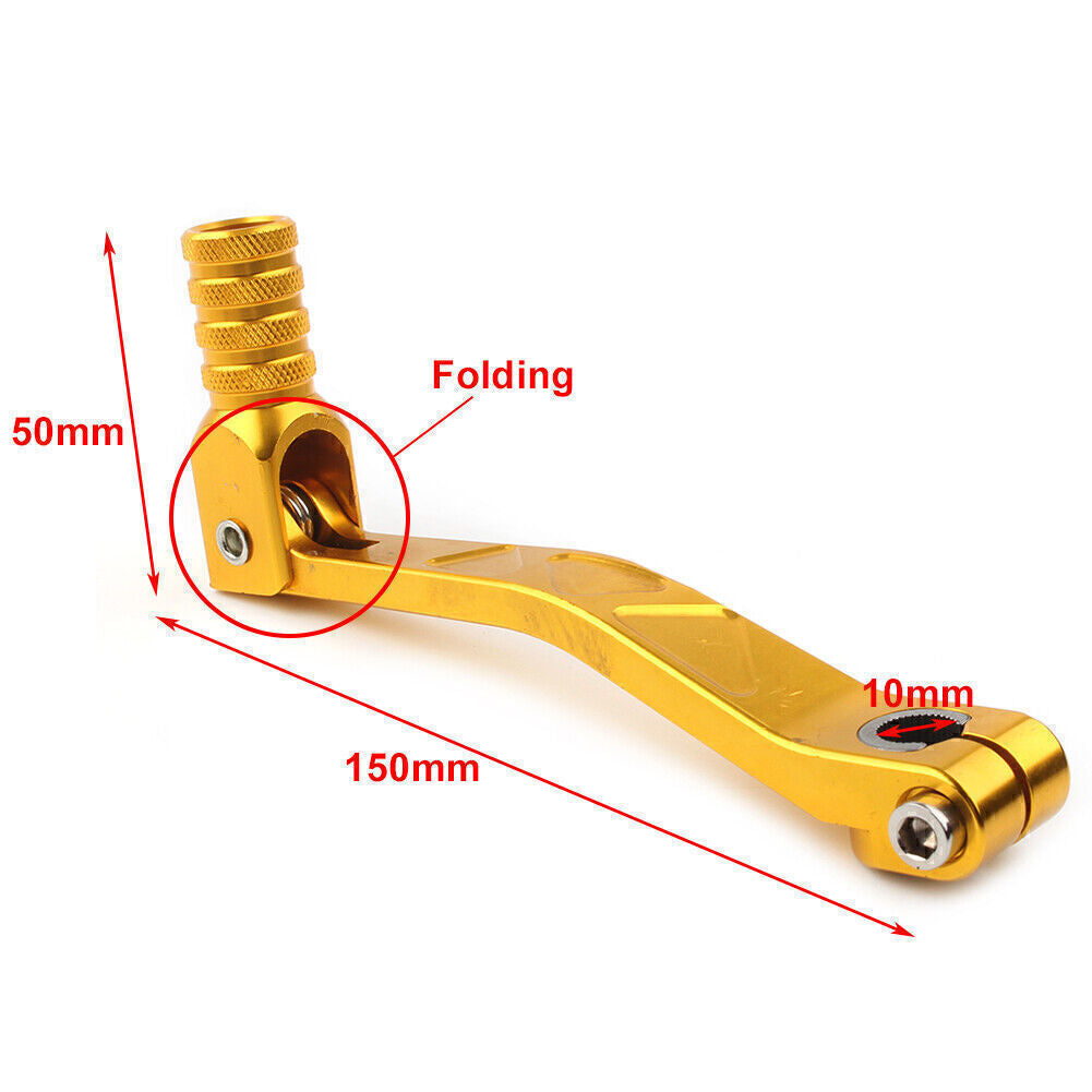 Fit XR CRF BBR TTR Dirt Bike Sunl Coolster CNC 10 mm Folding Shifter Shift Lever