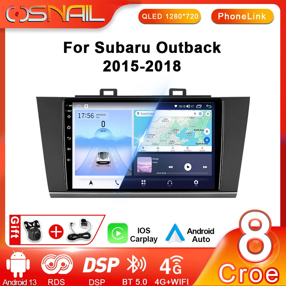 CarPlay Car Radio for Subaru Outback 5 Legacy 2014-2017 Stereo GPS Video Player
