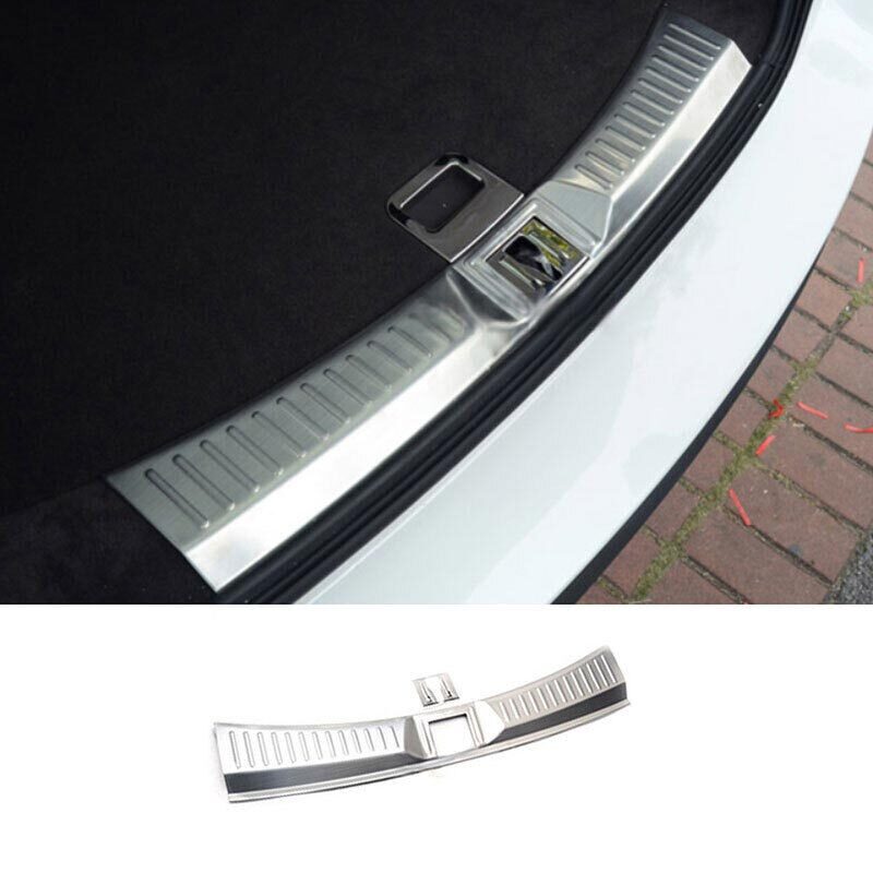Guard Trim Silver Titanium Rear Bumper Protector for Lincoln MKC 2015-2019 2PCS