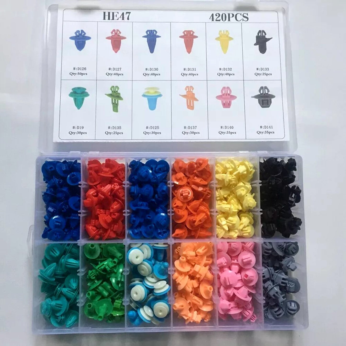 420 Clip for Toyota Fender Wheel Flare Rocker Panel Moulding Retainer Assortment