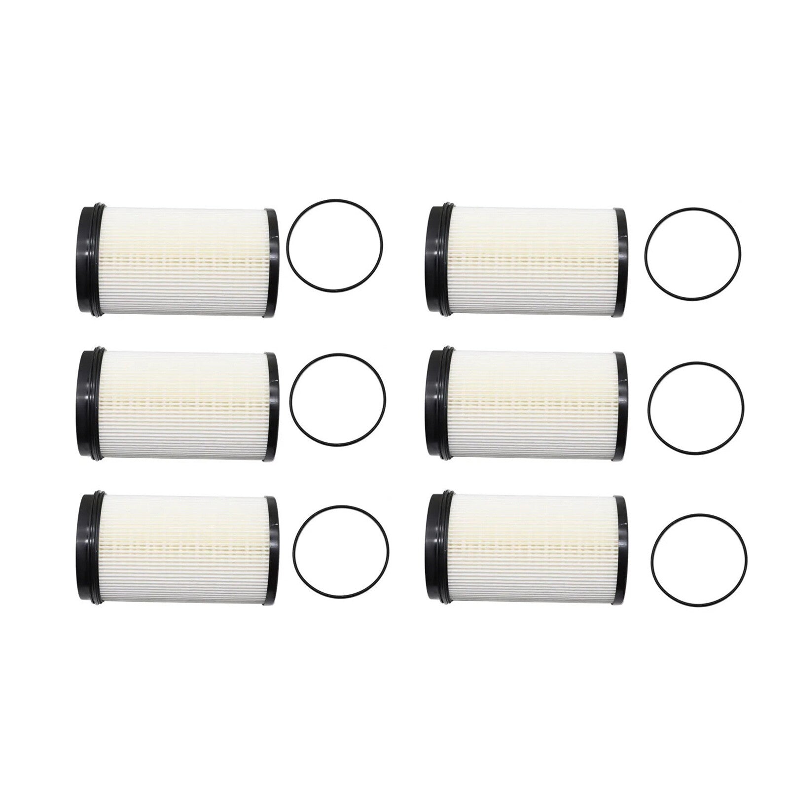 New 6Pcs Fuel Filter Water Separator Element R61709 For DD13 DD15 Diesel Engine