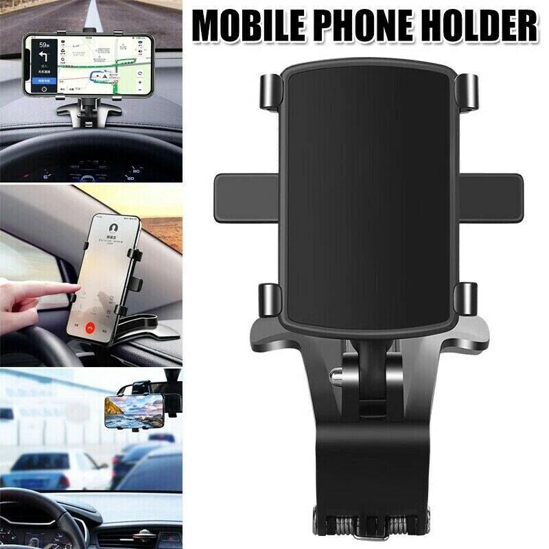 Car Dashboard Phone GPS Mount Holder Stand Clip Cradle 360 Adjustable Rotation