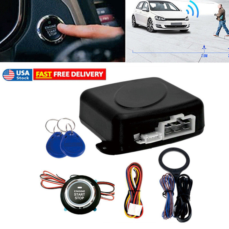 Automatic ignition switch 12V engine start button keyless start kit