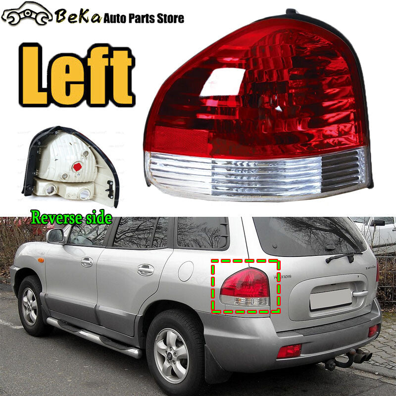 1 piece of left rear taillight and brake light for Hyundai Santa Fe 2001-2006 (without bulb)