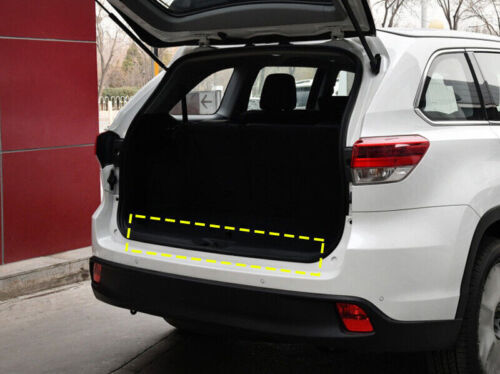 for Toyota Highlander Sill Plate Black Steel Inner Rear Bumper Protector 14-2019