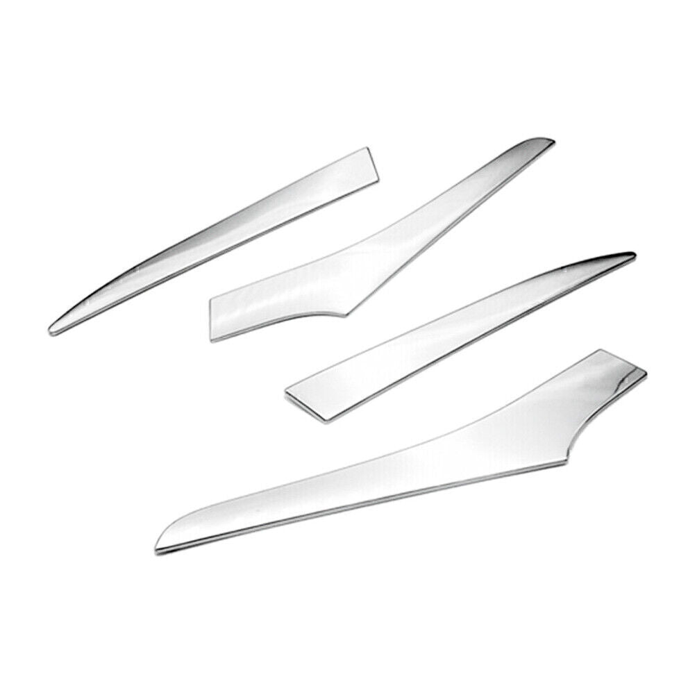 4x Chrome Front Headlight Eyelid Cover Trim Fit for Toyota for Corolla Hatchback 19-20
