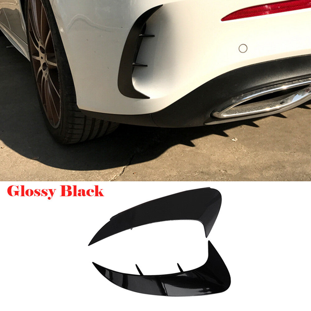 for Benz A Class W177 A220 ABS Rear Bumper Fins Canards Splitters Sport 2019-20