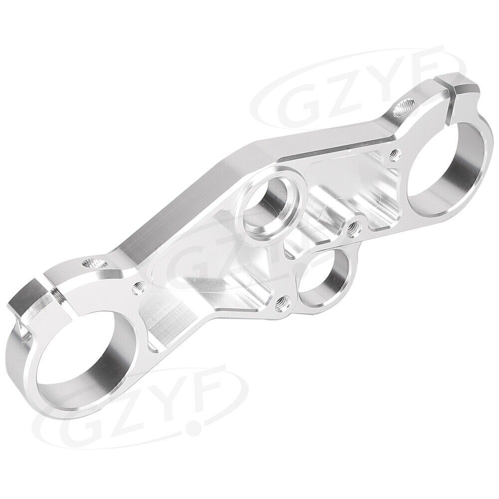 Silver Upper Front Triple Tree End Top Clamp for Suzuki GSXR600 750 GSXR1000