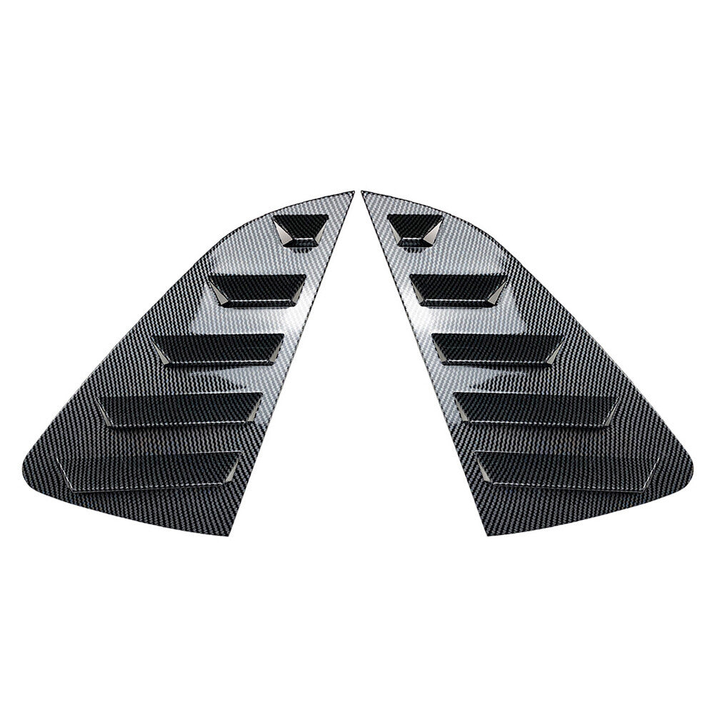 Heck Seitenfenster Lamellenffnung Trim Abdeckung f¨¹r for VW Polo MK6 18+ Kohlefaser