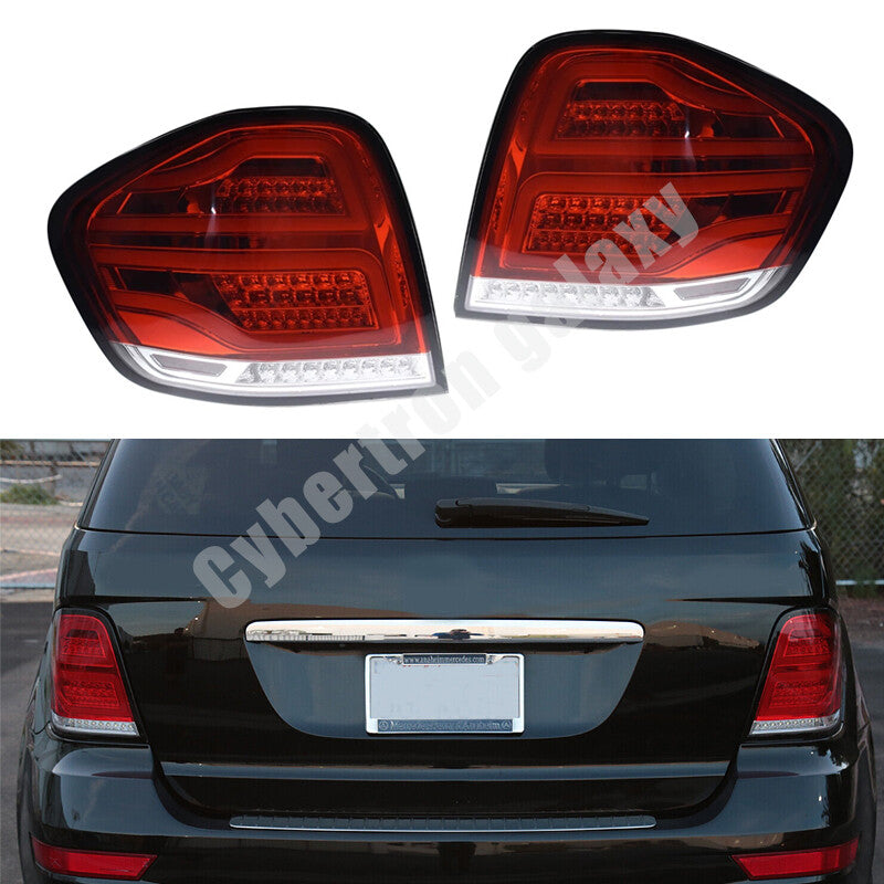 Red Fits 2006-2011 for Mercedes-Benz W164 Ml350 Ml450 Led Bar Tail Lights Brake Lamp