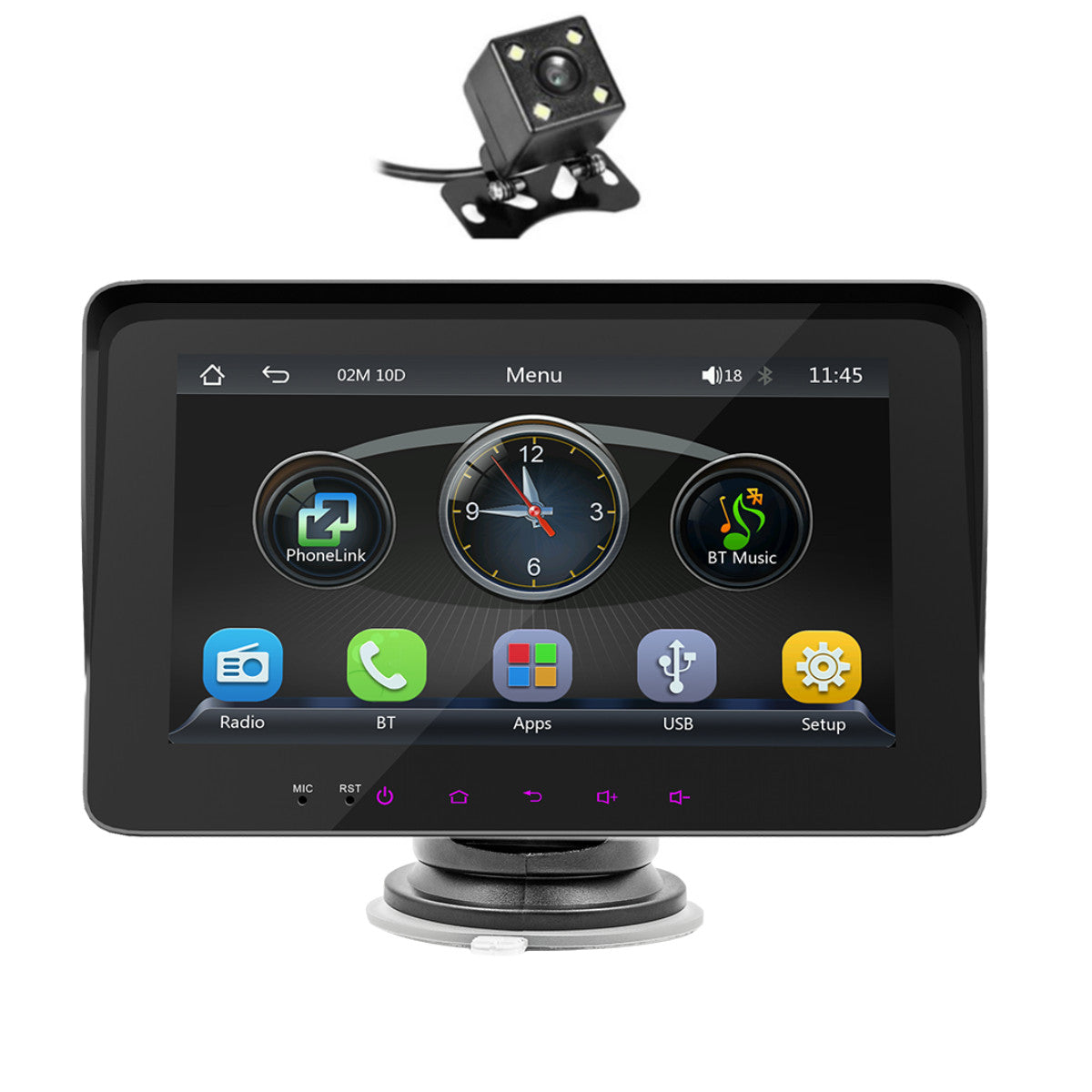 Touch Screen Car Stereo Radio Player In-Dash For Apple CarPlay Android Auto