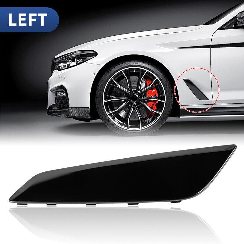 2X Left  Right Side Fender Duct Trim Black For 2017-2020 for BMW G30 5 Series NEW