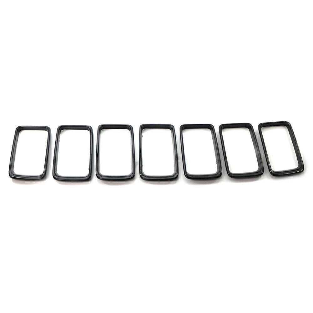 Front Grille Grill Inserted Ring Trim Cover Fit 2014-2016 15 for Jeep Grand Cherokee