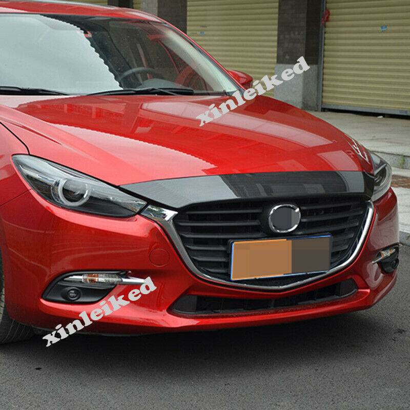 Front Bumper Upper Grille Top Trim Hood Molding Trim for Mazda 3 Axela 2017-2018