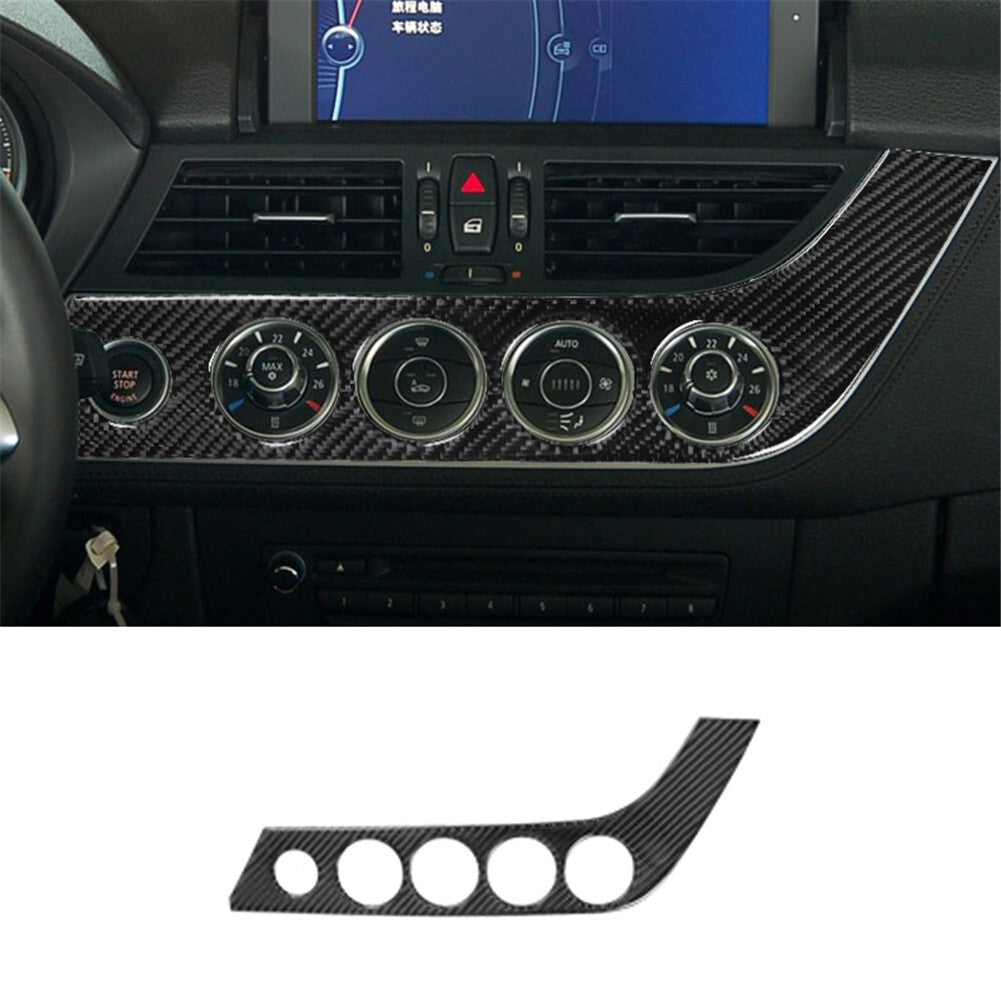 Carbon Fiber Car Front AC Control Button Panel Cover for BMW Z4 E89 2009-2016