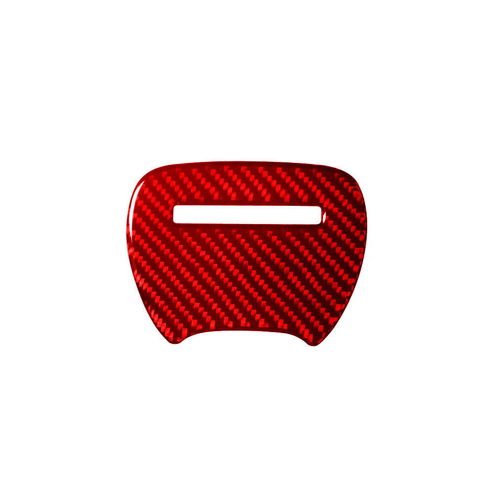 Red Carbon Fiber Steering Wheel Middle Cover Trim for Dodge Durango 2014-2020