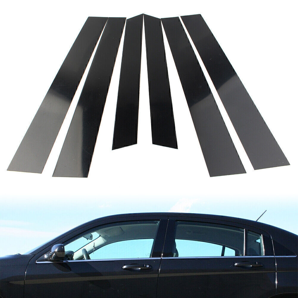 Door Trim Cover Kit Black Pillar Posts for Honda CRV 2007 2008 2009 2010 2011