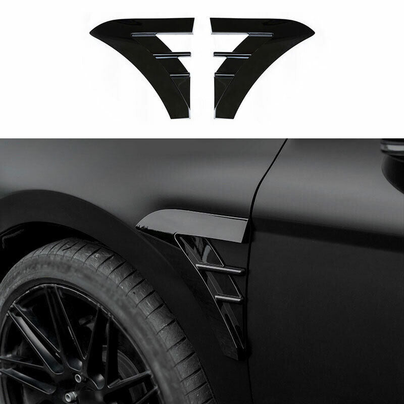 Glossy Black Exterior Front Side Fender Cover Trim for Toyota for Camry 2018-2022